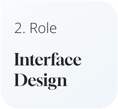 My second role was Interface Designer